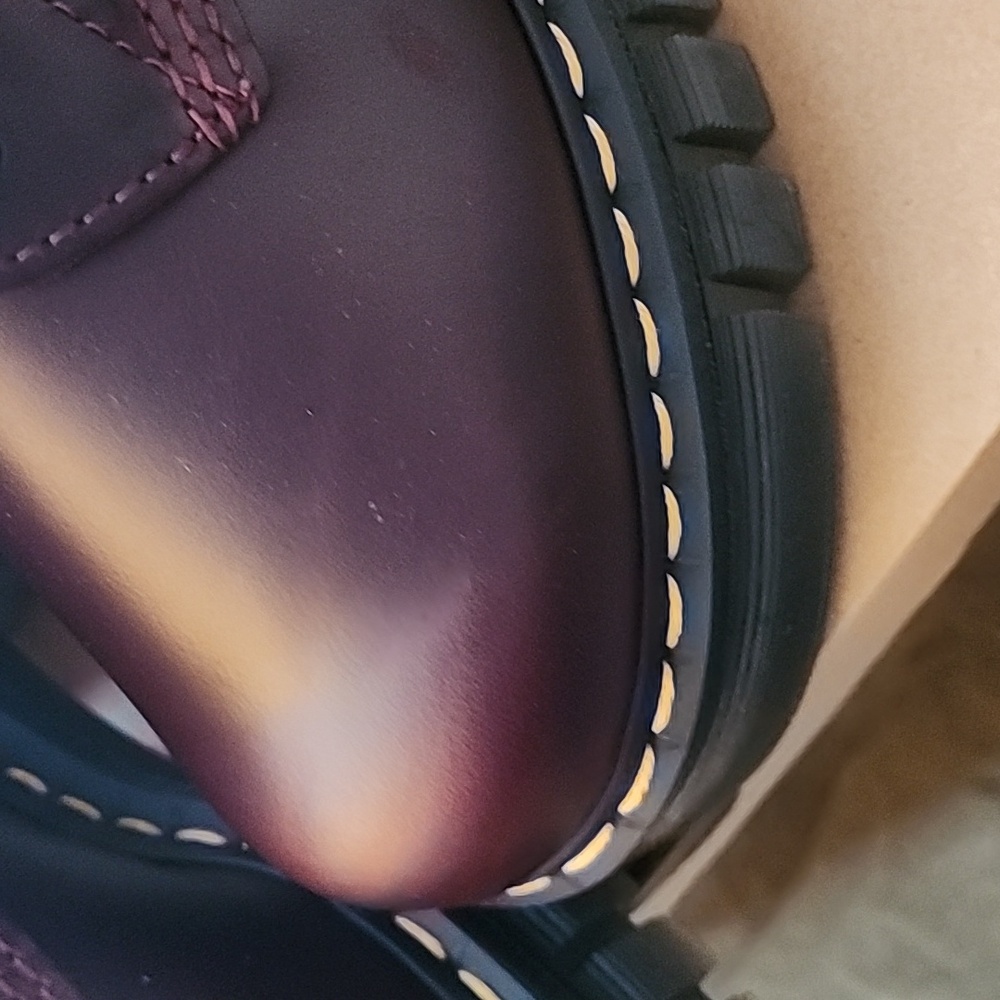 Brand new Dr. Martens Red and Black Boots with platform Sole - Picture 4 of 9